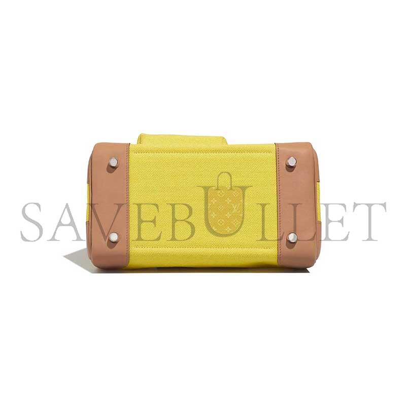 H**mes MASTER BIRKIN CARGO 25 TOILE SWIFT JAUNE CITRON CHAI (25*20*13cm)